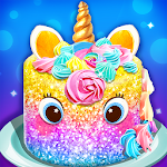 Cover Image of Herunterladen Glitter Cake - Unicorn Rainbow Food Maker 1.0 APK