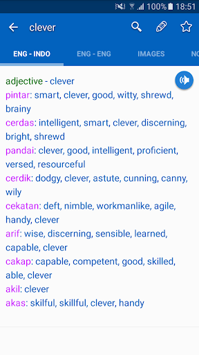 English Indonesian Dictionary Screen 2