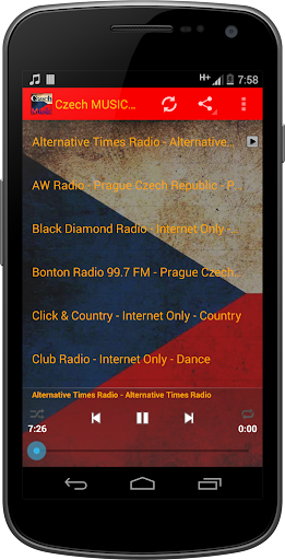 Android application Czech MUSIC Radio screenshort