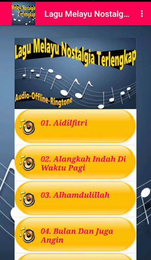 Lagu Melayu Nostalgia Lengkap Screen 3