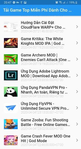 Tai Game Top Screen 2