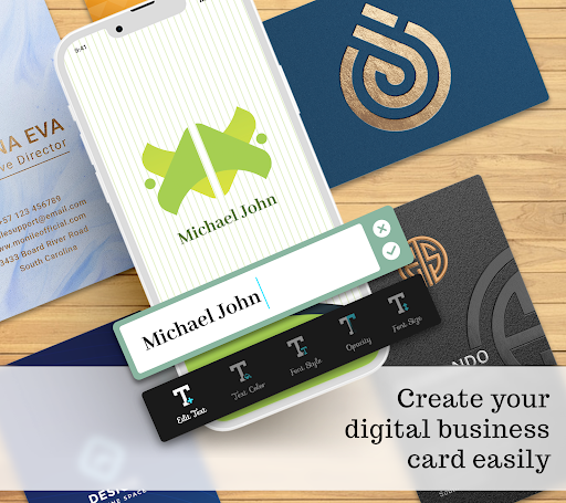 Android application Business Card Scan & Create screenshort
