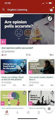 Screenshot of English Listening - 6mins