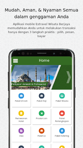 Android application ES Travel screenshort