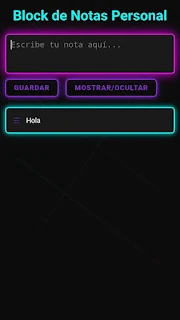 Block de notas Personal