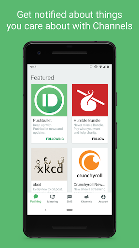 Pushbullet: SMS on PC and more - Productivity - apps