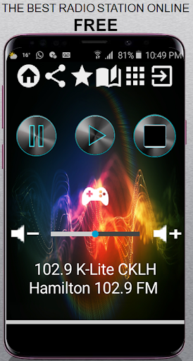 Android application 102.9 K-Lite CKLH Hamilton 102 screenshort