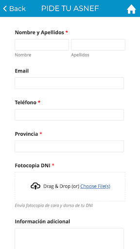 Consulta tu Asnef Screen 2