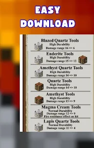 Tools Item Mod For MinecraftPE