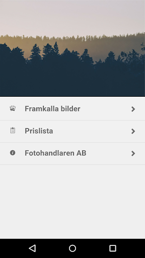 Android application Uppsala Fotokompani screenshort