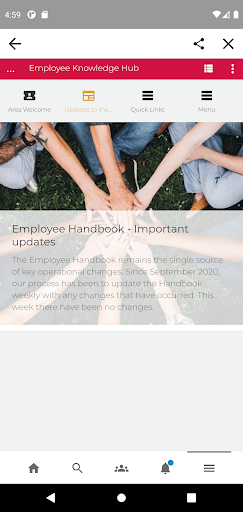 B&FC Employee Intranet Screen 3