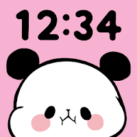 Часы : панда - Clock Widget Mochimochi Panda