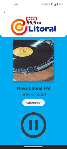 Nova Litoral 99,9 FM Screen 2