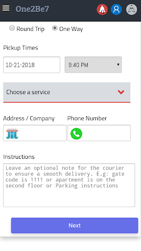 Android application Takeleft Driver screenshort