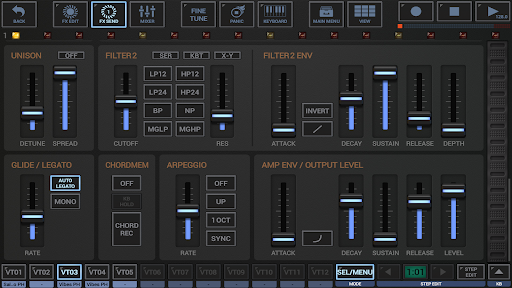 Screenshot of G-Stomper VA-Beast Synth Demo