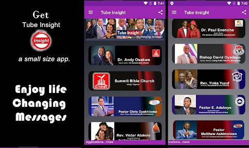 Android application Tube Insight screenshort