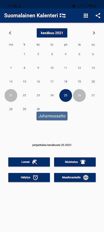 Suomalainen Kalenteri 2024 - 6.6.63 - (Android)