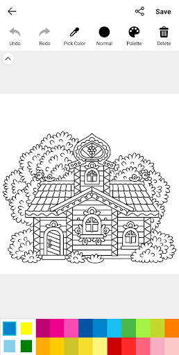 Architecture Coloring Book Screen 2