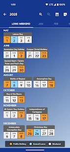 Colombia Calendar Screenshot