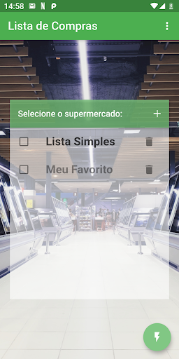 Android application Grocery List screenshort