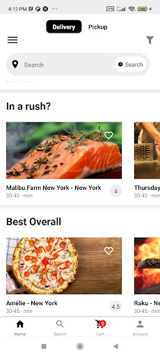 Android application Good Food screenshort