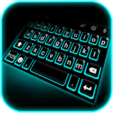 Blue Neon Tech Keyboard Theme icon