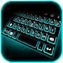 Blue Neon Tech Keyboard Theme