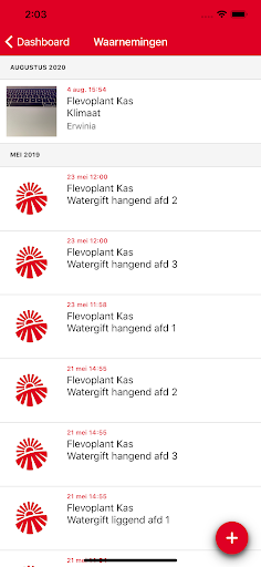 Android application FlevoCrop Mobiel screenshort
