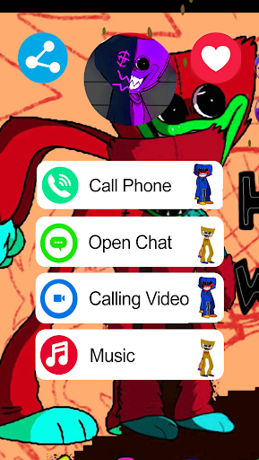 Poppy Fake Video Call & chat  screenshots 1