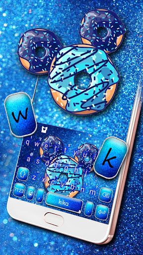 Blue Sugar Micky Donut Keyboar Screen 2