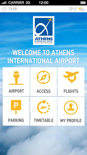 Android application ATH Airport screenshort