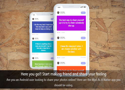 Android application Mad As A Natter screenshort