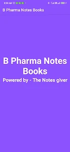B Pharma Notes