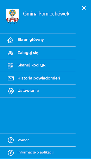 Android application Gmina Pomiechówek screenshort