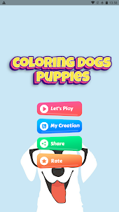 Cachorrinho jogo de colorir