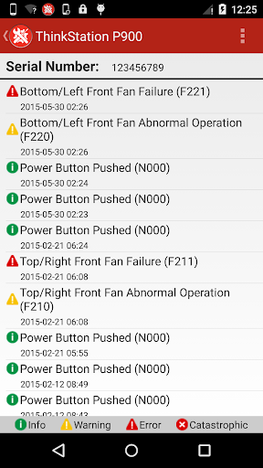 Lenovo Workstation Diagnostics Screen 2