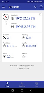 GPS Data Screenshot