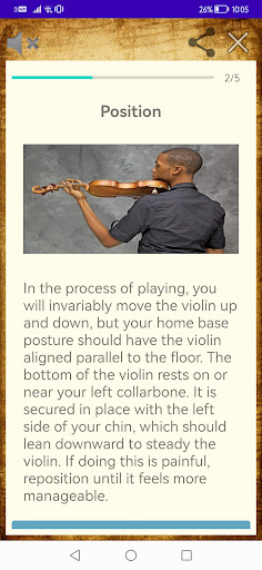 Learn Violin App Screen 3