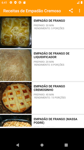 Receitas de Empadão Cremoso