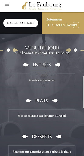 Android application Le Faubourg screenshort