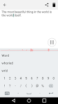 screenshot of Speech to text