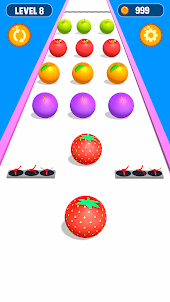 Ball Run Fruit: Fruit Merge