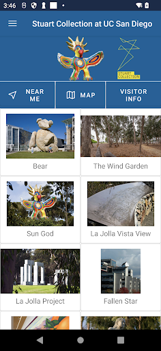 Android application Stuart Collection at UCSD screenshort