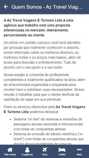 Az Travel Viagens E Turismo Screen 2