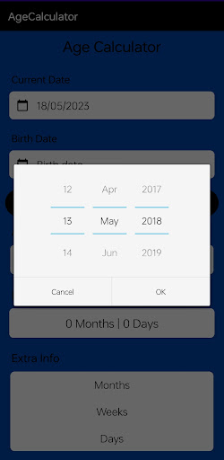 Age Calculator Screen 2
