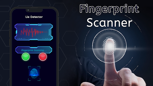 Lie detector fingerprint scann