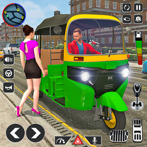 TukTuk Auto Rickshaw Taxi Game 3 Icon