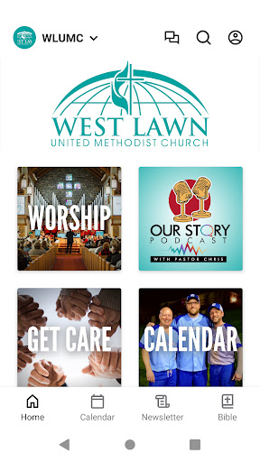 Android application West Lawn UMC screenshort