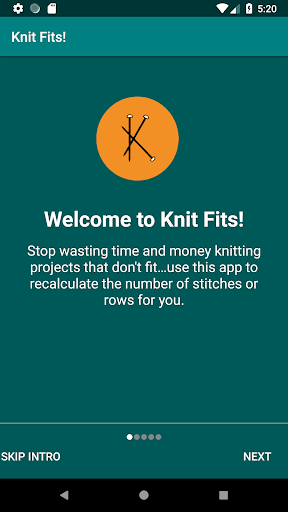 Android application Knit Fits! screenshort
