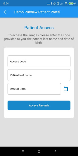 Purview Patient Access Screen 3